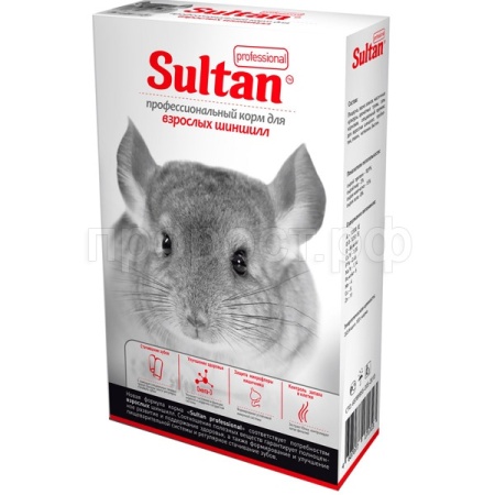Грызуны Султан PROF для шиншилл 1кг/8шт/5806 ЧЗ