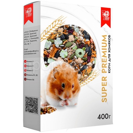Грызуны SEVEN SEEDS SUPERPREMIUM д/хомяков 400г/12шт/S215 Грызуны SEVEN SEEDS SUPERPREMIUM д/хомяков 400г/12шт/S215