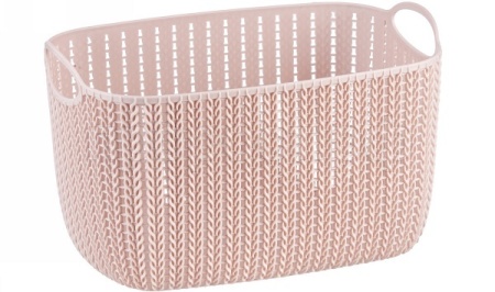 Корзинка универсальная  Вязание 7л чайная роза М2381 Корзинка универсальная  Вязание 7л чайная роза М2381