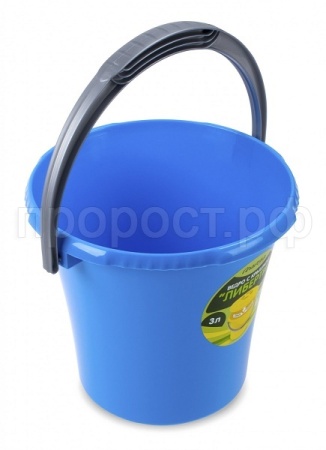 Ведро Либерти 3л голубой С601 /19шт/Мартика