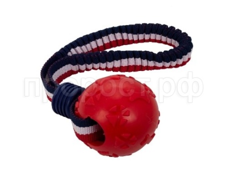 Игрушка для собак Мяч на резинке Marli из термопластичной резины 6см/91200008