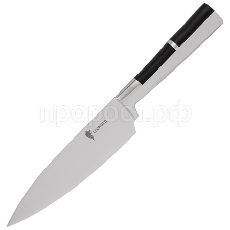 Нож поварской PROFI 20см цельнометалл. с вставкой из АБС пластика 106016 /шт/Leonord