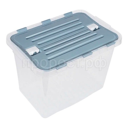 Контейнер д/хранения 26л серый двойная крышка /36765/VERDE Контейнер д/хранения 26л серый двойная крышка /36765/VERDE