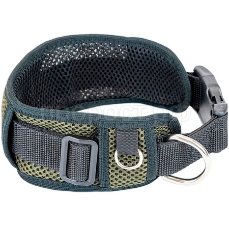 Ошейник синтетика 70мм АЭРО с подкладкой 43-68см хаки/610330/Дарэленд Ошейник синтетика 70мм АЭРО с подкладкой 43-68см хаки/610330/Дарэленд