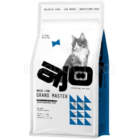 Кошки AJO Cat Grand Master д/старшего возраста кошек 1,5кг/6шт/0105